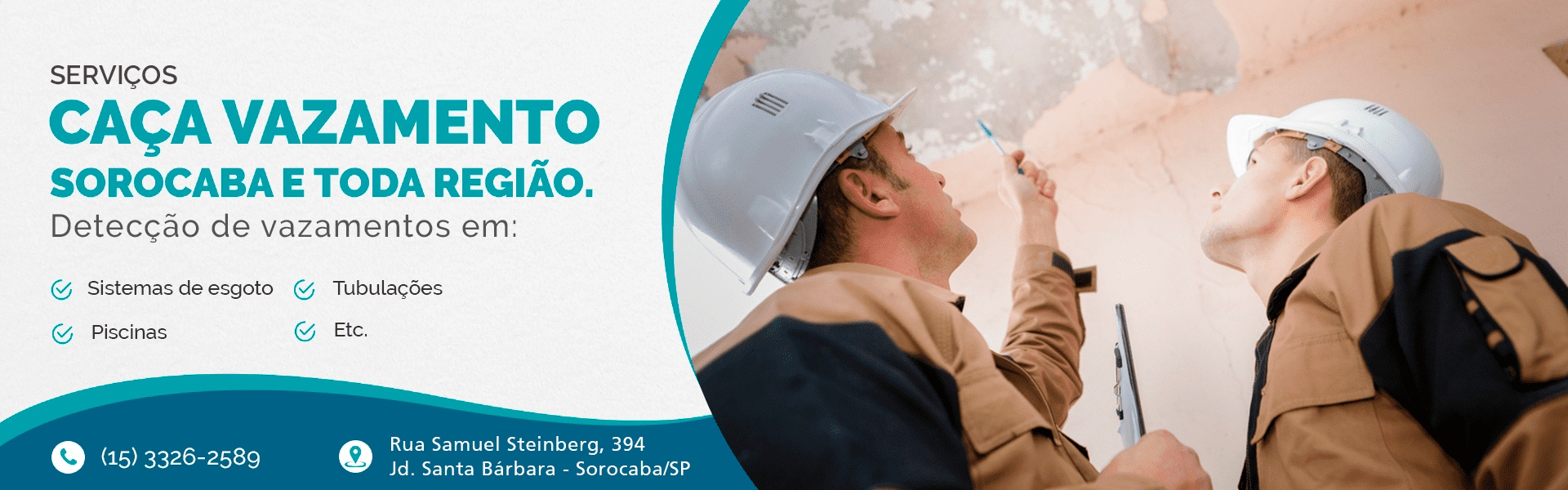 CAÇA VAZAMENTO Sanitização Votorantim Higienização de Reservatório Sorocaba